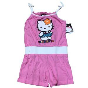 HELLO KITTY GIRLS SLEEVELESS ROMPERS SIZE 3T NWT‎